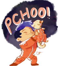 pepperonin:  it’s the space puppy!!
