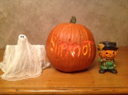 I carved a Slipknot pumpkin!!!