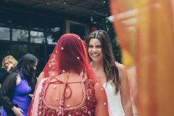gaywrites:  Just in case you haven’t seen these beautiful photos of new brides Shannon and Seema from their Indian wedding in Los Angeles, I highly recommend scrolling through the whole album online. These photos are mesmerizing. Congratulations, ladies!