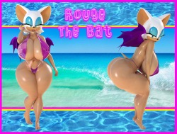 Summer time, fun time with Rouge the Bat. I always wanted do something this character, and I&rsquo;m so glad I was able to do her. I always love this character ever since Sonic adventure 2. Now I didn&rsquo;t create the Rouge model, it was created by