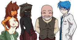 MORE TRIALS IN TAINTED SPACE BUSTS Female and male Naleen, Craaazy Carl!, and Doc Haswell