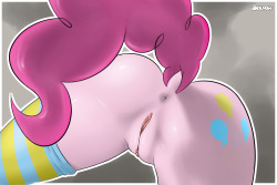 derpah:  Pink Butt I’m running out of ideas, message me what would you like me to draw :) Full Resolution Here —-&gt; http://derpicdn.net/img/view/2013/12/28/508043__solo_pinkie pie_explicit_nudity_vagina_anus_socks_close-dash-up_flank_artist-colon-derpah