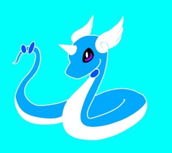 paleosteno:  curiousnesska: Doodled myself a dragonair for @paleosteno Yaaaay! :D  &lt;3