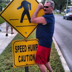 #flashbackfriday and #wgaff all rolled into one. Exactly 0.0 fucks were given this day. #speed #hump #WhoGivesAFuckFriday #itssweepingthenation #roadsigns #signporn #Bahamas