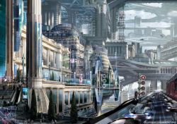 fuckyeahcyber-punk:  Stephan Martiniere - Total Recall 