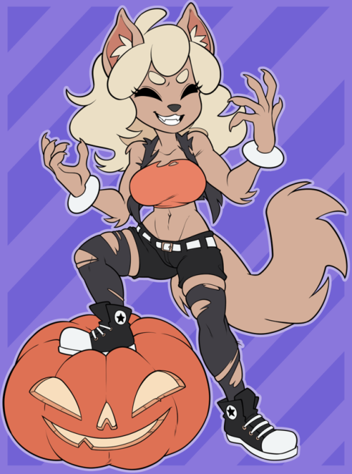 bunnox: And finally Sadie in a finally-seasonal comm upload! Sorry for the spam, just realized I’d been neglecting actually uploading stuff, hahah. OTL Happy Halloween! 