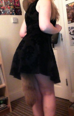 Mastersnaughtygirl:  I Got A New Dress! Goes So Well With My Tail.. ~Pet 