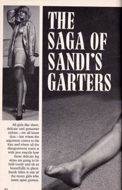 oldtimeerotica:  Heels and Hose vol.3 #3. Magazine scan. 2nd quarter, 1961.Model: Sandi Allen.