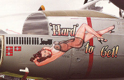 eyeswithwhichtosee:  Nose art and cabin art, WWll bombers and