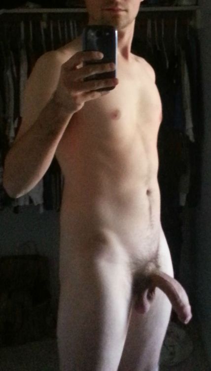 cockinthecockhouse:  glgeek: straightdudesexting:  Straight hung bro   Ever get that undeniable urge to suck a dick?  Thx for sharing the post.
