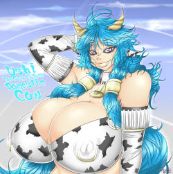 oki-doki-oppai:  @dragoonrekka‘s Oc Ushi The Domestic Cow.A cow id love to milk if ya know what i mean! ;)If you like what you see feel free to follow me :’D