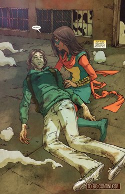 Ok so Ms. Marvel #9You know what i really hate? that every single time that there’s an event in Marvel (and mostly if written by Bendis) every character goes “ooc”Anyway we see the situation of the prison that Captain Marvel is managing, and Kamala