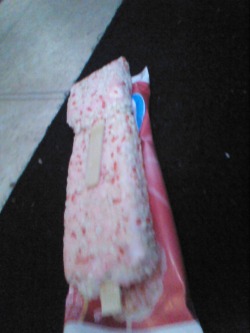 Two strawberry shortcake bars in one wrapper.