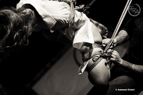 amaury-grisel-shibari: Fred Rx Barbee et O.c. Harddwn performing at LFRA Photography : Amaury Grisel 