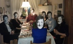 bloodmunster:  For christmas I wished for Stephen Fry and as we were eating our christmas dinner my dad made me go outside and back in and this is what I met 