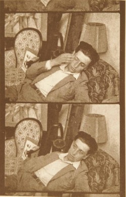 abridurif:  Man Ray, Robert Desnos experiencing a narcoleptic attack in André Breton’s studio, 1922 