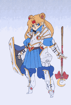 m2manga:  I am very much looking forward to the new Sailor Moon and after roaming tumblr was absolutely smitten with Marek Jarocki’s Armored Sailor Moon design. I had a think about what Sailor Moon would be in a fantasy RPG and came to a Cleric