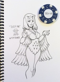 callmepo:Witchtober day 5: Teela Na (The Sorceress) from He Man and the Master of the Universe