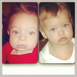 My Son #Berlinbenjamin And My Niece #Madeleineemma Side By Side Around The Same Age..