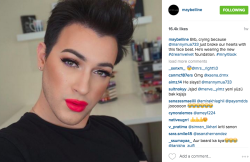 wilwheaton:  laughterkey:  this-is-life-actually:  Is men in beauty ads the next step for the makeup industry? Recently Maybelline posted a photo of a beauty blogger on its Instagram - not uncommon. The difference: This blogger happened to be male. Manny