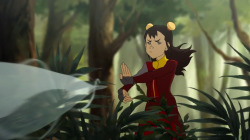 onceanavatar:  This is what I love about Ikki. She doesn’t like to take her anger out on anyone but the people she’s angry at. She has such a kind heart. She was so annoyed at Jinora and Meelo but look at her face when she saw she scared the squirrel