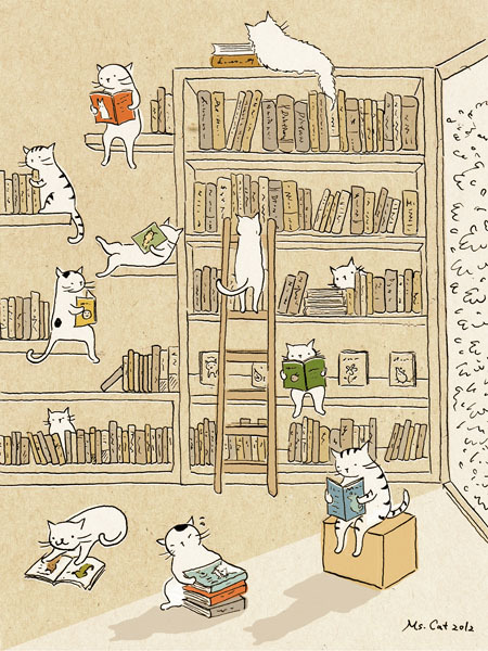 catsbeaversandducks:Cute illustrations by Ms. Cat