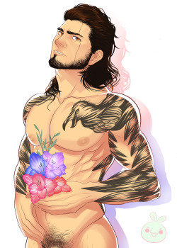 ponkuno:  Final Fantasy XV - Gladiolus AmicitiaI like how this beefcake’s name is also the same name as a delicate flower~  check more of my art over here 
