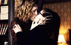 :  Delphine touching Cosima’s face. 