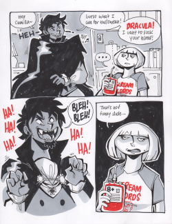 getdestroyed-staydestroyed:  TFW you dress up like a Dracula to impress your ancient vampire girlfriend, but she knew the real Dracula and doesn’t appreciate you making fun of the way he talked. He couldn’t help it, OK?  