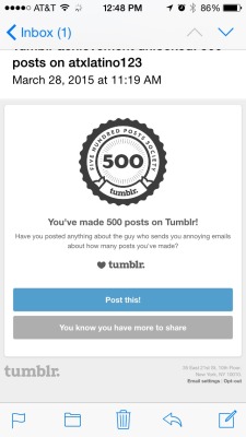 500 posts!