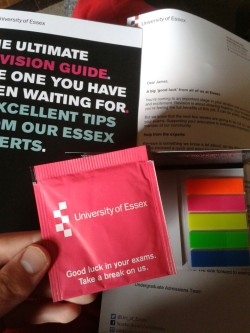 xoxo-gossip-gay:  xoxo-gossip-gay:  My offer just sent me an adorable revision guide and I think it included a condom  it was a tea bag 