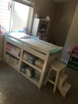 misspandapants:  What do you think of my new adult changing table? 