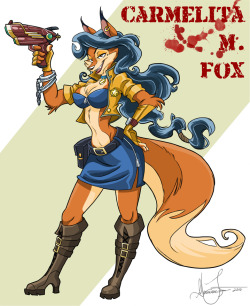 genevievetsai:  I worked on Sly Cooper 4: Thieves in Time back in the Sanzaru days and it finally released Feb 5th! This is a late update but I just wanted to share some Carmelita concepts I did. The direction was to “age her up” and make the game