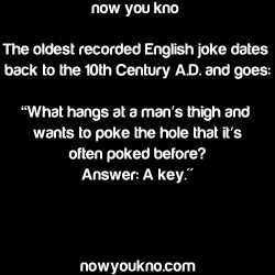failturd:  the first joke ever recorded was