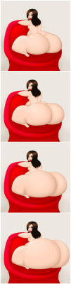   Butt expansion of a curvy trap  Get the full HD versions of each picture here And if you become a patron you will get the animated version as well Hope you like a &ldquo;little&rdquo; butt expansion