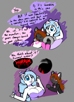 norithics: Oh hey, I didn’t upload this after all. Nat and her girlfriend Cat discuss scarry moevis. 