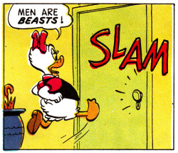 eelwheel:  bogleech:  gameraboy:  &ldquo;A Sticky Situation&rdquo; (1960) by Carl Barks  I like how advertising is literally still exactly as sexist as they’re joking about in this comic from 54 years ago.  ^ ^ ^ 