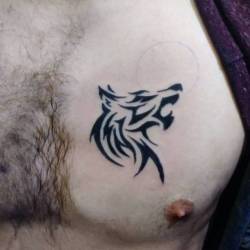 Recent tattoo.    #ink #tattoos #chelsea #boston  #ravenseyeink #tattoo #wolf  #tribal  (at Raven&rsquo;s Eye Ink)