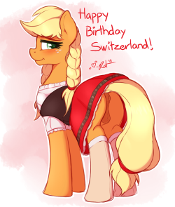 Today is August 1st, Switzerland’s independence day! And since I can’t really celebrate this day that much anymore ever since I moved to the US, I had to at least draw something small for the occasion.Sadly I only had time for a very rough sketch,