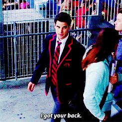 jbrosxsmg-deactivated20150206:  Blaine protecting Kurt the most precious thing he has. 