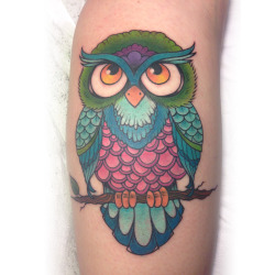 fuckyeahtattoos:  Owl tattoo by Kelly Bunde at Mecca Tattoo #owltattoo #owl_tatttoo