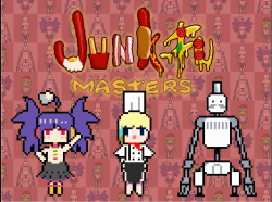 English Version: Junk-fu Masters!Circle: 8R4Meet the Junk-fu Masters!The masters of junk food and f*cking&hellip;Order some greasy food and you might get sexual services!This is a little side scrolling beat'em up game made with pixel art.It has 3 levels