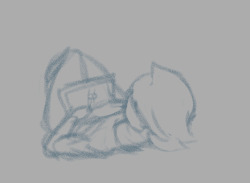 tryin to sketch while laying down is fun&hellip; ish