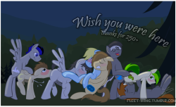 fleet-wing:  THANKS FOR 250  GUYS!! *ahem*Thanks a bunch guys. The counter goes up and counting.Thank you soooo much! &lt;3 Special Thanks to:  Icarus Kindhoof:http://icaruskindheart.tumblr.com/ Pixel Colt:http://pixelcolt.tumblr.com/ Ranger: http://range