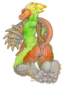 Since people kept asking me about Monster Hunter, well&hellip; thought i’d blog these. Iggi seems to do a lot of anthro MH creatures, and their work is amazing too. Such gorgeous traditional colouring :3Source 1 and Source 2