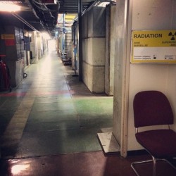 lonelychairsatcern:  #lonelychairsatcern chair and corridor #radiation #b6 #CERN