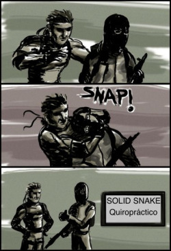 Translation:  Solid Snake - chiropractor.