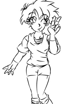 neatalini: Videl lineart for the collaboration with @luluthir