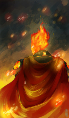 ask-grillby:  [[ so i’ve been thinking about ltcol!grillby ;)]]  Grillby, in retrospect, is old - perhaps just as old as the king. He served as a lieutenant colonel and commanded a battalion of at least 600 monsters. With mastery over swordsmanship