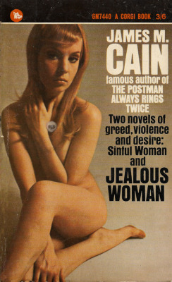 Jealous Woman, by James M. Cain (Corgi, 1966).From a box of books bought on Ebay.